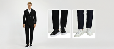 Takım elbise altına sneaker nasıl giyilir? 2026 kurallarını, doğru paça boyunu ve havalı "puddle cuff" detayını Kiğılı ile öğrenin!