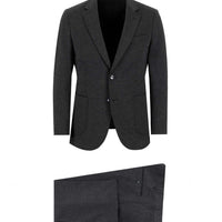 Koyu Antrasit 7 Drop Slim Fit Dar Kesim Takım Elbise