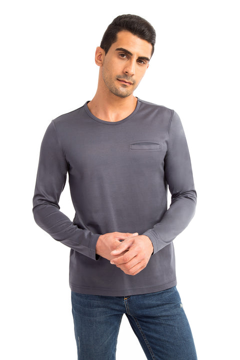 Marengo Crew Neck Regular Fit Cotton Sweatshirt