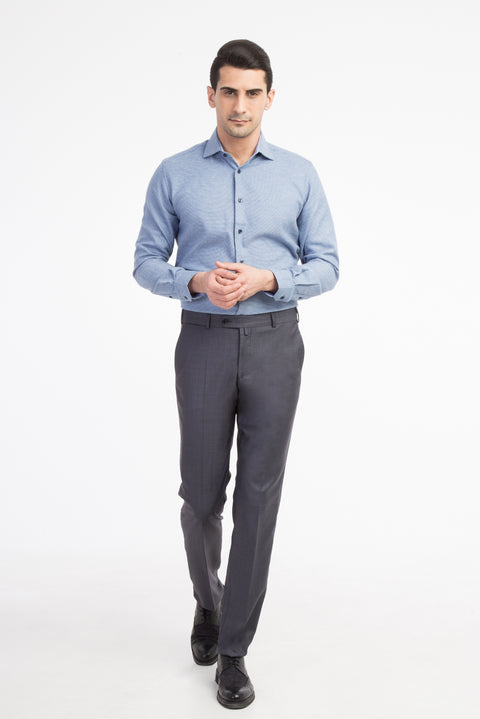 Marengo 6 Drop Regular Fit Standard Cut Plaid Classic Fabric Trousers