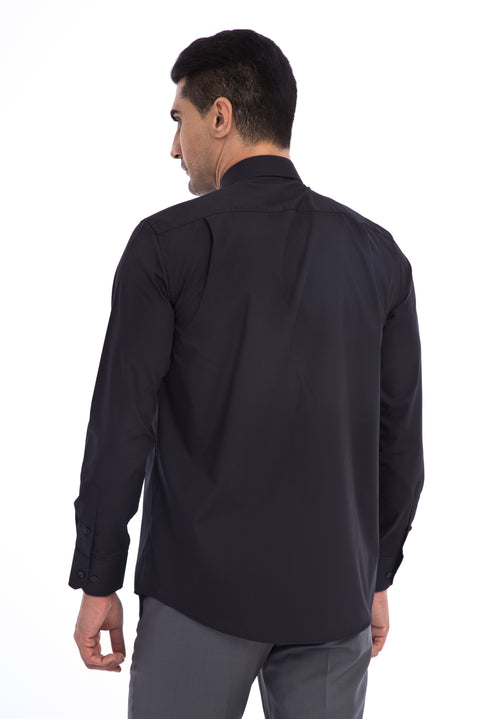 Black Long-Sleeve Classic Shirt