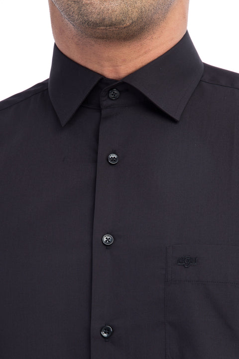 Black Long-Sleeve Classic Shirt