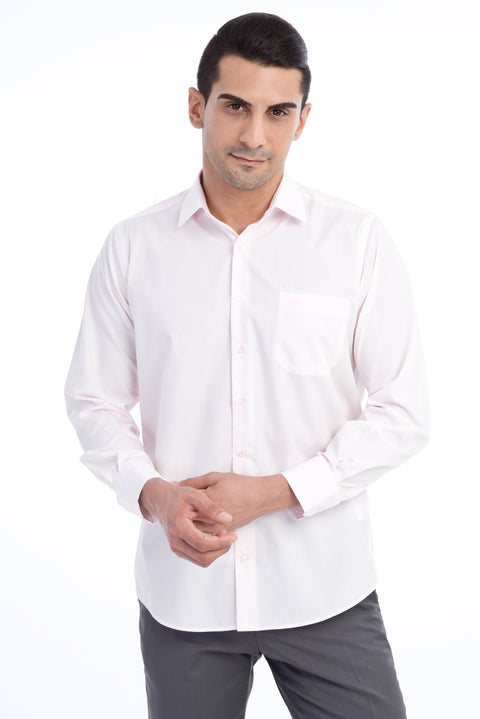 Pink Long-Sleeve Classic Shirt