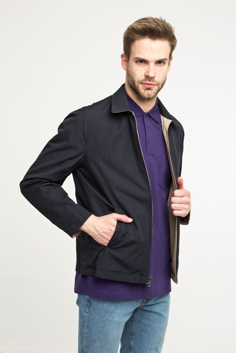 Navy Blue Seasonal Reversible Jacket