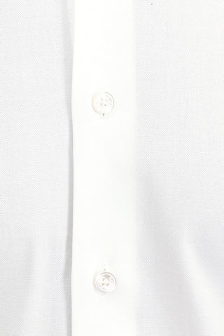 Beyaz Uzun Kol Slim Fit Dar Kesim Pamuk Gömlek