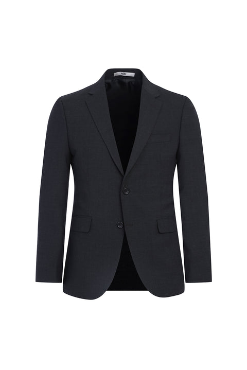 Açık Antrasit 7 Drop Slim Fit Dar Kesim Yünlü Takım Elbise