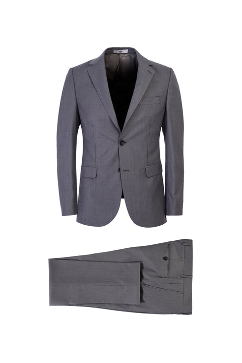Light Gray 7 Drop Slim Fit Eyelet Suit