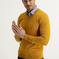 Safran V-Neck Regular Fit Knitwear Sweater