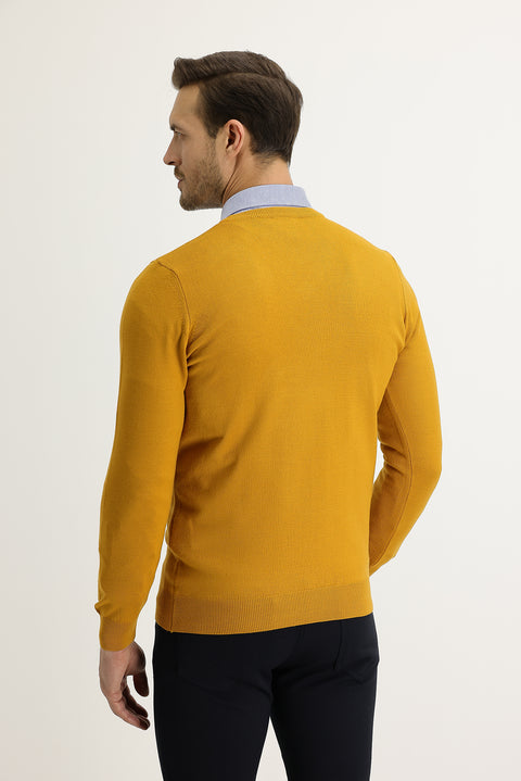 Safran V-Neck Regular Fit Knitwear Sweater