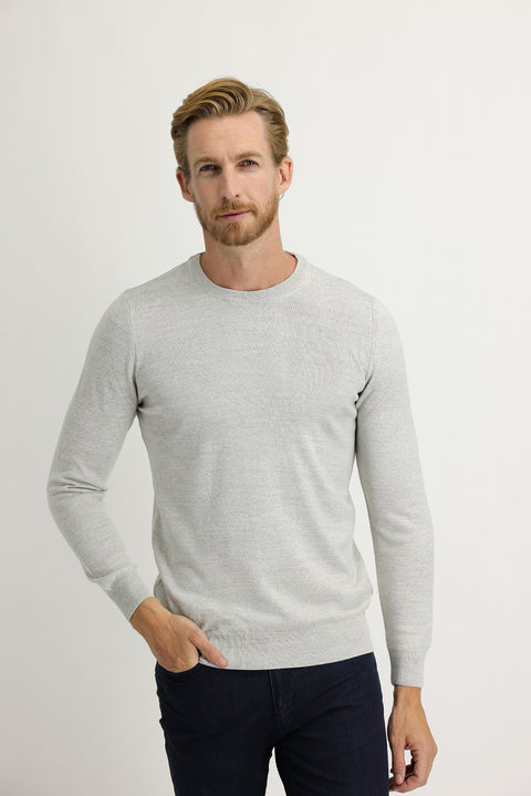 Stone Bicycle Collar Regular Fit Knitted Sweater