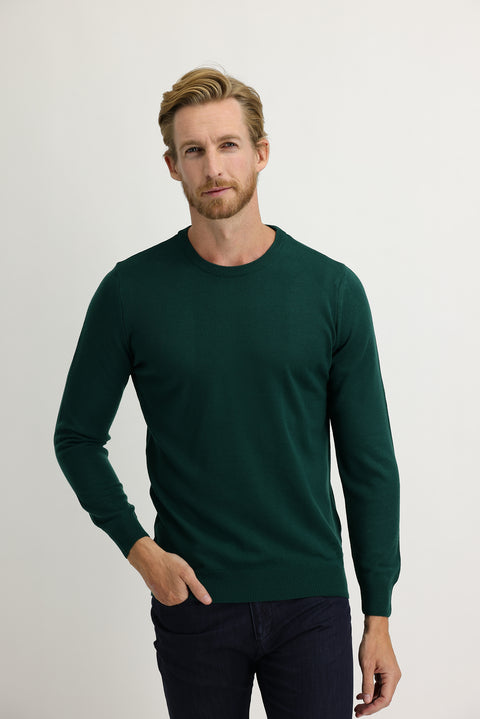 Light Petrol Bicycle Collar Regular Fit Knitted Sweater