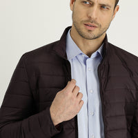 Wine Burgundy Quilted Sport Jacket