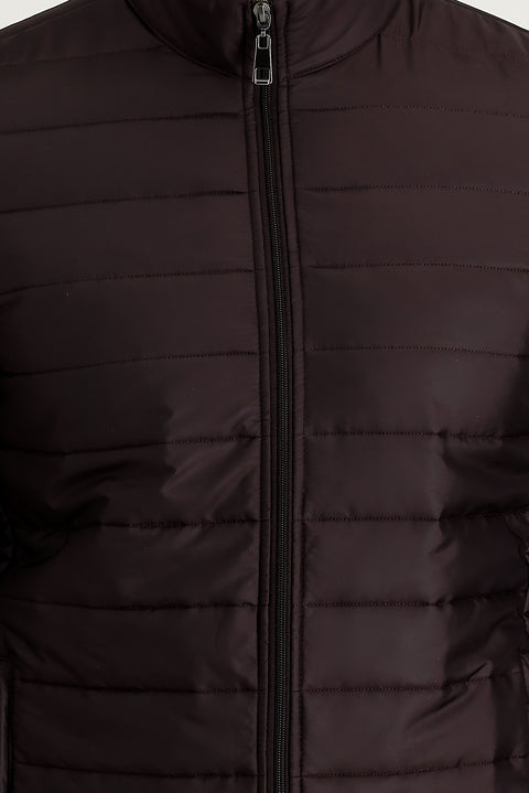 Wine Burgundy Quilted Sport Jacket