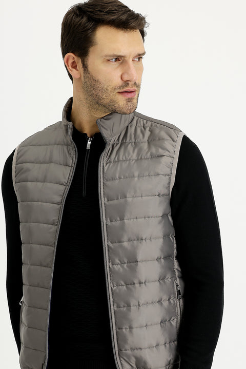 Medium Mink Quilted Sports Vest