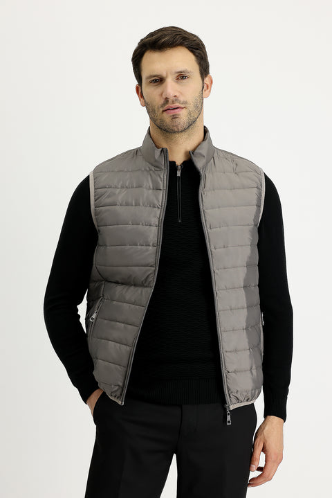 Medium Mink Quilted Sports Vest