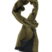 Medium Khaki Double-Sided Scarf