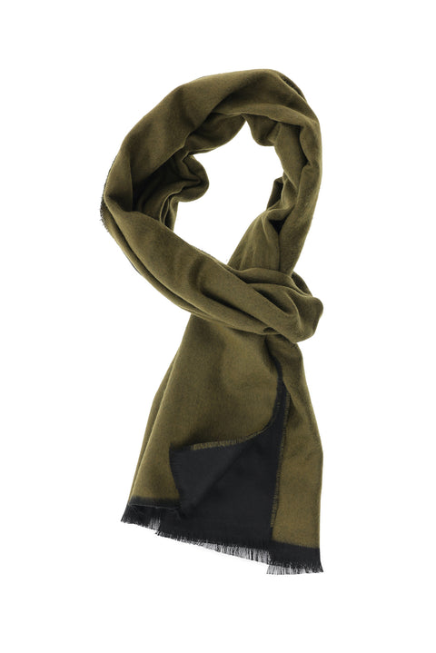 Medium Khaki Double-Sided Scarf