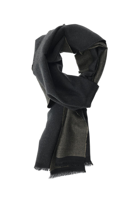 Medium Khaki Double-Sided Scarf