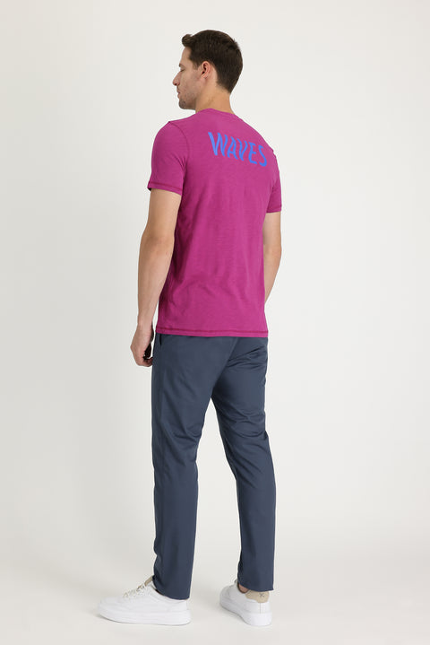 Medium Petrol 7 Drop Super Slim Fit Extra Narrow Cut Cotton Classic Fabric Trousers