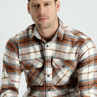Tile Long Sleeve Plaid Shacket Lumberjack Shirt