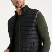 Black Quilted Padded Vest