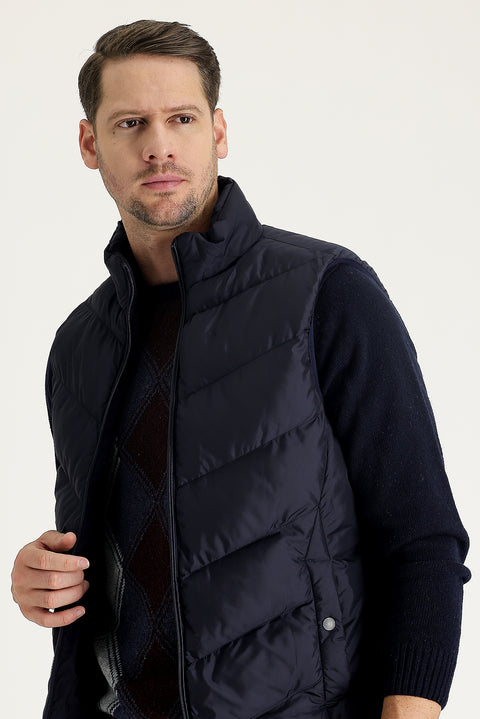 Medium Navy Blue Padded Sports Vest
