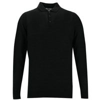 Medium Anthracite Polo Neck Regular Fit Knitwear Sweater