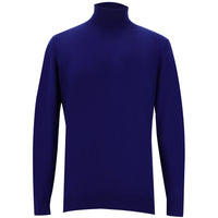Navy Blue Turtleneck Regular Fit Knit Sweater