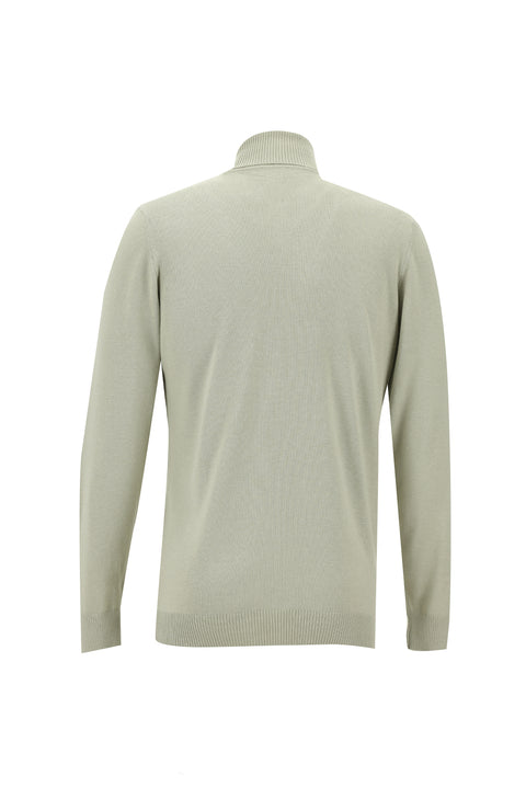 Stone Turtleneck Regular Fit Knitted Sweater