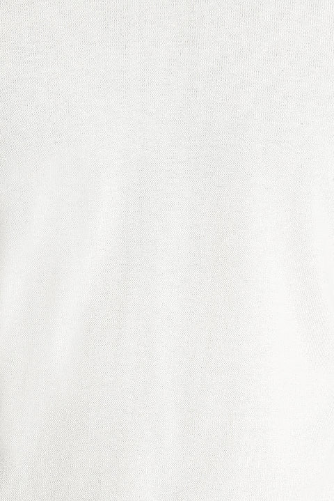 Off-white crew neck regular fit knitted sweater