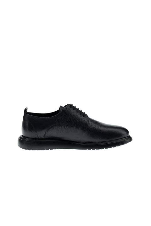Koyu Lacivert Sneaker Deri Ayakkabı