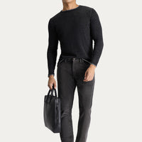 Medium Smoke Slim Fit Skinny Lycra Velvet Trousers