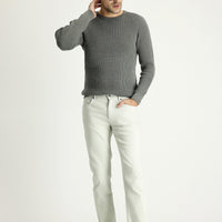 Stone Slim Fit Stretchy Canvas / Chino Trousers