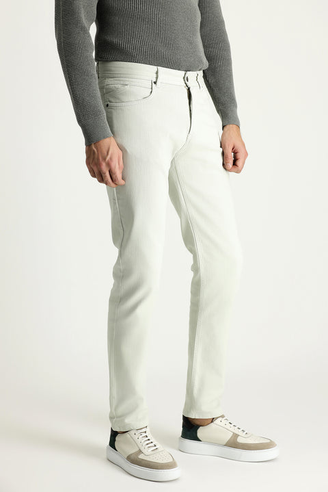 Stone Slim Fit Stretchy Canvas / Chino Trousers