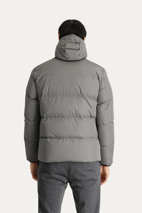 Medium Mink Hooded Puffer Jacket