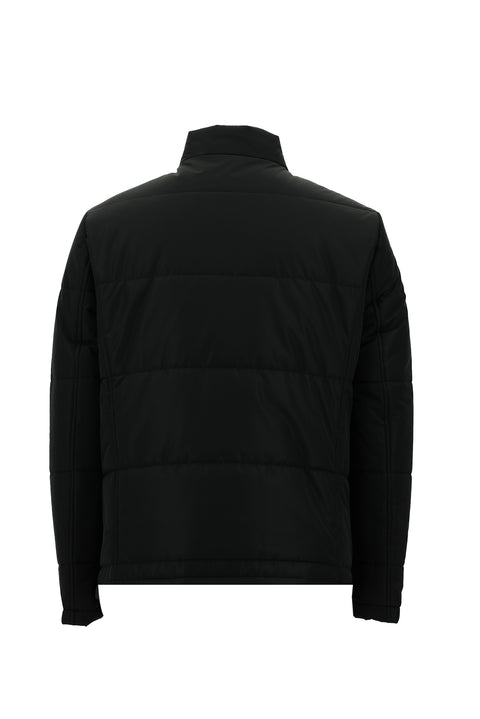 Black Stand-Up Collar Sport Coat