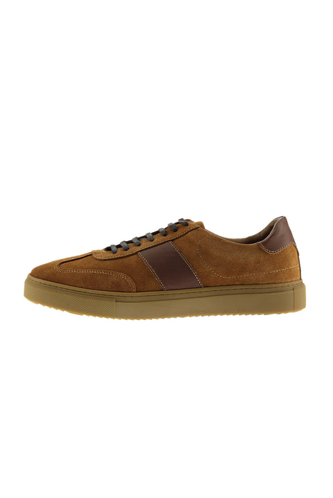 Medium Brown Leather Sneaker Shoes