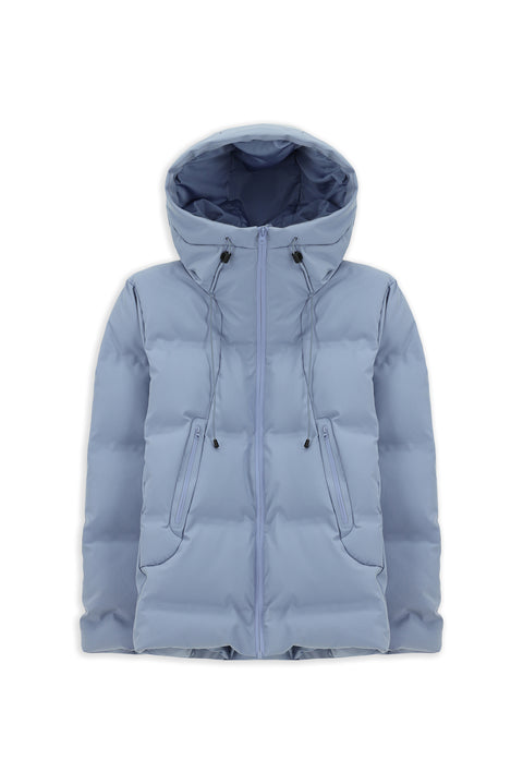 Aviator Blue Hooded Padded Sport Jacket