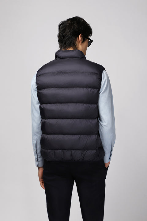Dark Navy Quilted Sports Padded Vest with Bag