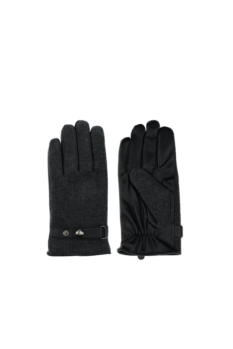 Black Patterned Gloves