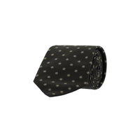 Dark Brown Patterned Tie