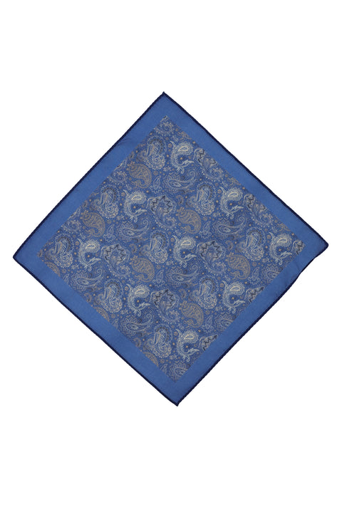 Blue Patterned Handkerchief