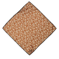 Medium Brown Patterned Handkerchief