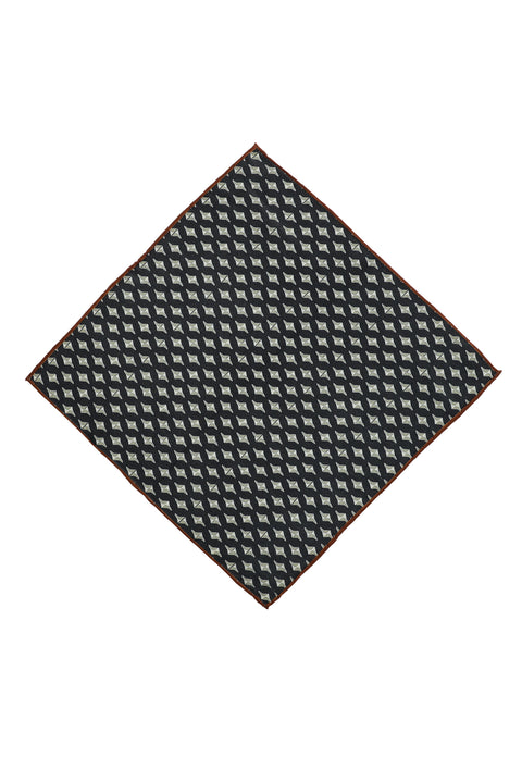 Black Patterned Handkerchief