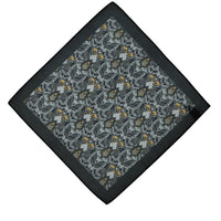 Black Patterned Handkerchief