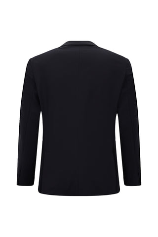 Koyu Lacivert Techno-Line 4 Drop Relaxed Fit Rahat Kesim Klasik Likralı Ceket
