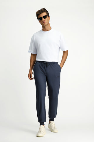Koyu Füme Regular Fit Pamuklu Baskılı Sweatpant / Eşofman Altı