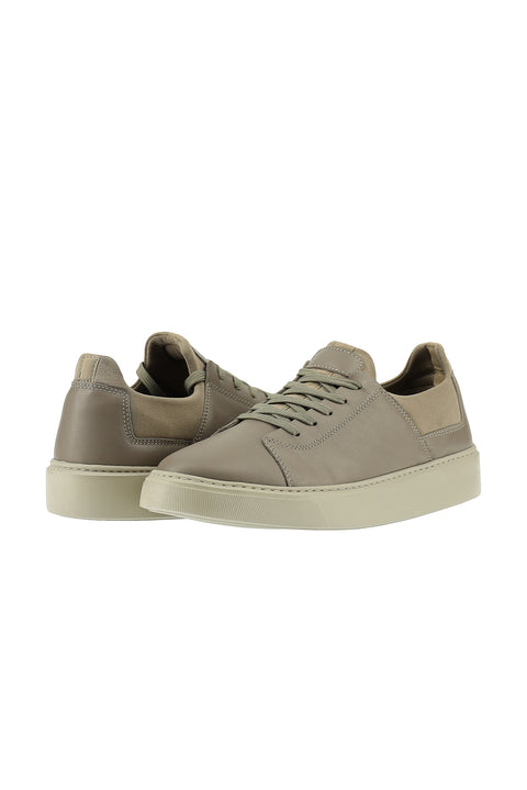 Orta Vizon Sneaker Deri Ayakkabı