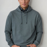 Orta Antrasit Kapüşonlu Regular Fit Pamuklu Sweatshirt