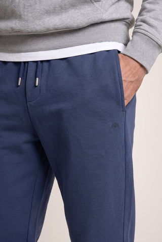 Koyu Lacivert Beli Lastikli İpli Cepli Pamuklu Sweatpant / Eşofman Altı